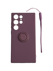 Лилав гръб Ring Silicone Venus за Samsung S23 Ultra