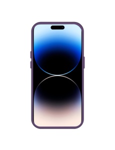 Лилав Mag Safe с предпазно стъкло на камерата за iPhone 16 Pro Max с тънък профил и лек дизайн
