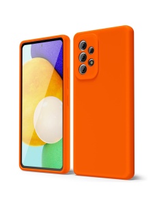 Оранжев силиконов гръб POLY за Samsung Galaxy A52 A52S