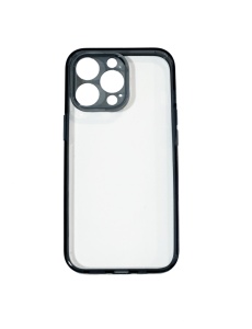 Прозрачен калъф с покритие на камерата JOYROOM с черна рамка за IPHONE 12 Pro