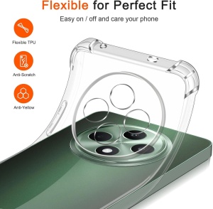Прозрачен кейс Antishock за OPPO Reno 12F Reno 12FS