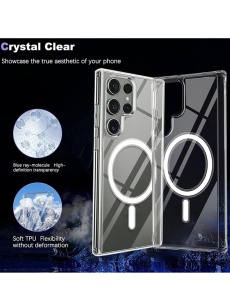 Прозрачен кейс MagSafe за Samsung S24 Ultra