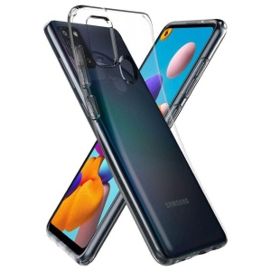 Прозрачен калъф TPU HQ за Samsung A21s със защита от удари и надрасквания