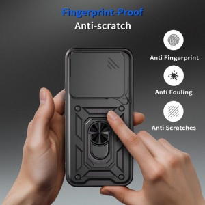 Противоударен черен калъф Camera Cover за Honor 400 със защита от удари и надрасквания
