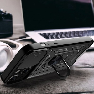 Противоударен черен калъф Camera Cover за Moto Edge 50 Neo
