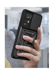 Противоударен черен кейс Camera Cover за Xiaomi Redmi Note 12S 4G