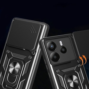 Противоударен черен гръб Camera Cover за Xiaomi Redmi Note 14 5G