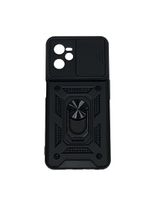Противоударен черен калъф Zore Camera Cover за Realme C35