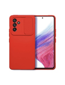 Силиконов кейс CAMSHIELD червен за Samsung A14