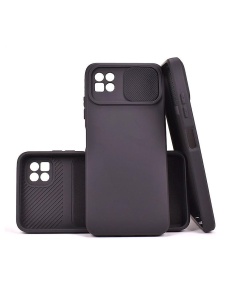 Силиконов гръб CAMSHIELD черен за Samsung A22 5G