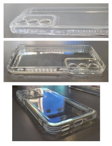 Силиконов кейс Diamond Case Прозрачен за Samsung S23