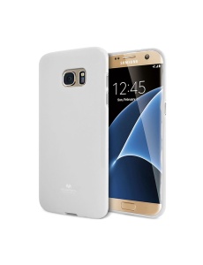 Силиконов Гръб Jelly Case в бяло за Samsung S6