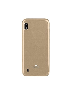 Силиконов Гръб Jelly Case в златно за Samsung A10
