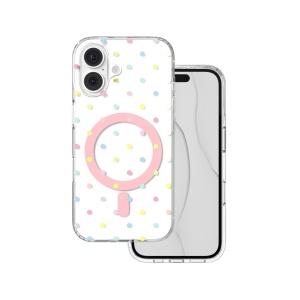 Силиконов ГръMagSafe и точки "Bubble Dots Case" за iPhone 16