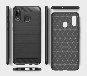 Силикон гръб Carbon за Samsung Galaxy A40