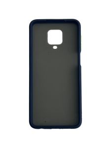 Син гръб Color Buttons за Xiaomi Redmi Note 9s Note 9 Pro
