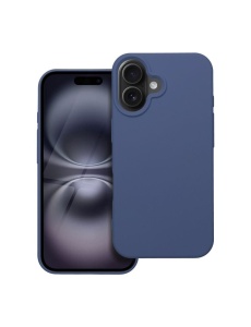 Син силиконов гръб POLY за iPhone 17