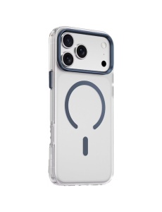 Син Clear Thin Mag гръб за телефон за iPhone 17 Pro