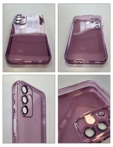 Тънък гръб с протектор за камерата Slim Color Lens за Samsung A15 с висока прозрачност и сензорна точност