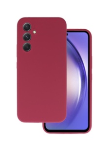 Цвят вишна силиконов гръб POLY за Samsung A54