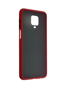 Червен кейс Color Buttons за Xiaomi Redmi Note 9S Note 9 Preo