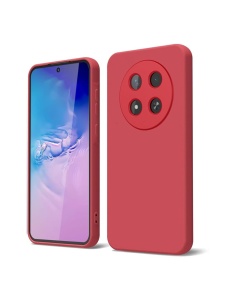 Червен силиконов гръб POLY за Honor Magic 7 Lite
