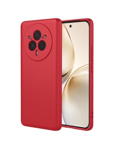 Червен силиконов гръб POLY за Realme 14 Pro Plus