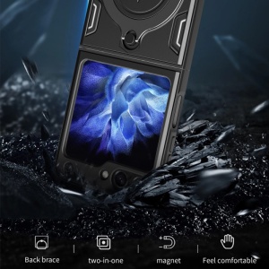 Черен калъф Ring Silicone Venus за Samsung Galaxy Z Flip 5