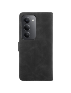 Черен калъф тип тефтер за телефон Smart Velvet за Xiaomi Redmi 15 - Img 2