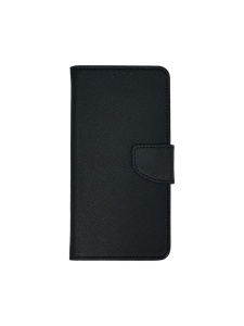 Черен калъф тип тефтер Fancy за Xiaomi Redmi Note 12 5G