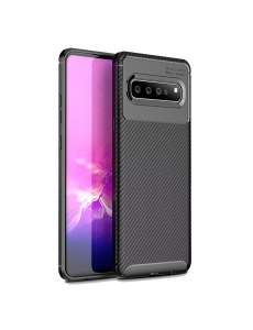 Черен калъф Carbon Auto Focus за Samsung Galaxy S10 Plus