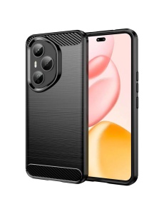 Черен калъф Toptel Carbon за Honor 400 Pro