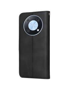 Черен кожен калъф тип тефтер за телефон Fancy 2 за Huawei Nova Y90 Enjoy 50 Pro с място за карти и банкноти