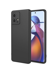 Черен силиконов гръб POLY за Moto G72