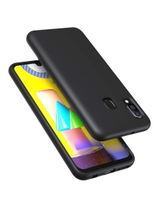 Черен силиконов гръб POLY за Samsung A20e