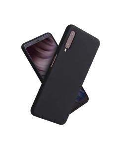 Черен Силиконов Гръб POLY за Samsung A7 2018