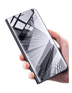Черен Тефтер Clear View за Samsung Galaxy A32 5G с място за карти и банкноти