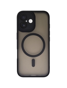 Черен Mag Safe с предпазно стъкло на камерата за iPhone 16