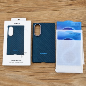 Samsung Original Carbon Magnet Case, compatible with MagSafe за Galaxy Z Fold 8, син